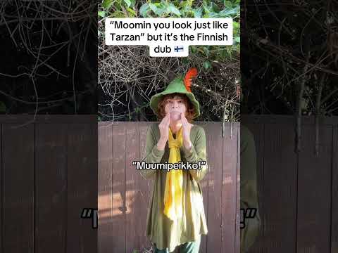 “Moomin You Look Just Like Tarzan” but it’s the Finnish Dub #cosplayshorts #moomin #moominvalley