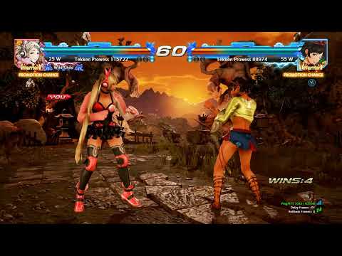 Crazy match Lucky Chloe VS Josie - Double K.O promotion match - Tekken 7