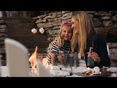 POLYWOOD 48-Inch Round Fire Pit Table Video