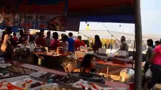 preview picture of video 'Walk trough sunday market - Nang Rong buriram Thailand 2012'
