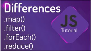 Map Vs Filter Vs ForEach Vs Reduce in JavaScript | Difference between map filter and forEach  array