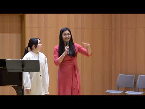地域教育文化学科 脇園彩氏による声楽の公開レッスン（2023年12月15日）