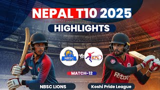 NBSC Lions VS Koshi Pride League