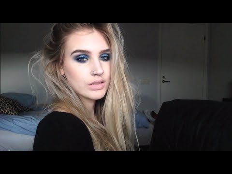 ♡ Blue and gold smokey eyes for brown eyes♡