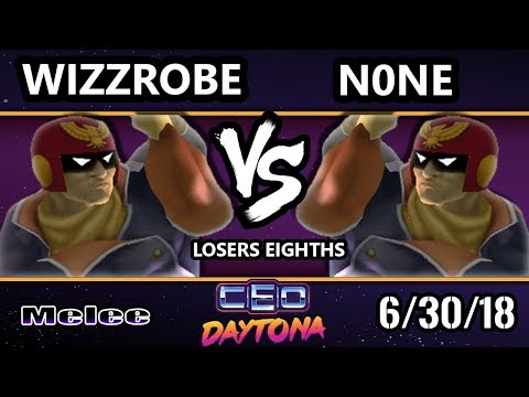 CEO 2018 SSBM - Wizzrobe (Captain Falcon) Vs. ALG | n0ne (Captain Falcon) Smash Melee Losers Eighths