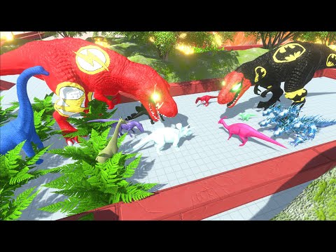 ESCAPE FROM FLASH T REX - Animal Revolt Battle Simulator
