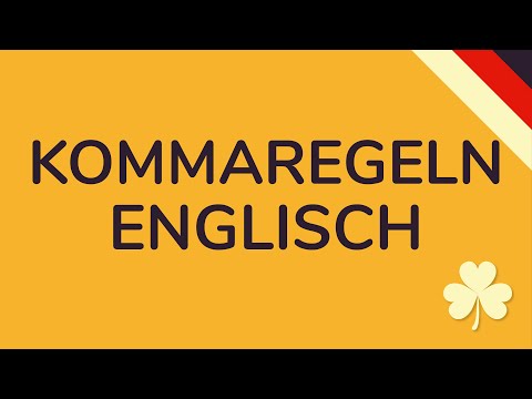 KOMMAREGELN ENGLISCH (animiert) 🇩🇪