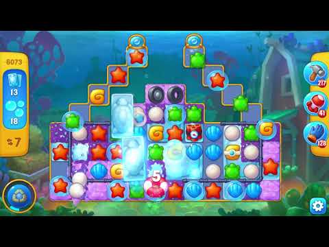 Fishdom 6073 Hard Level - 13 moves - NO BooSTERS