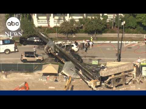 At least 4 people hospitalized after crane collapse in Miami