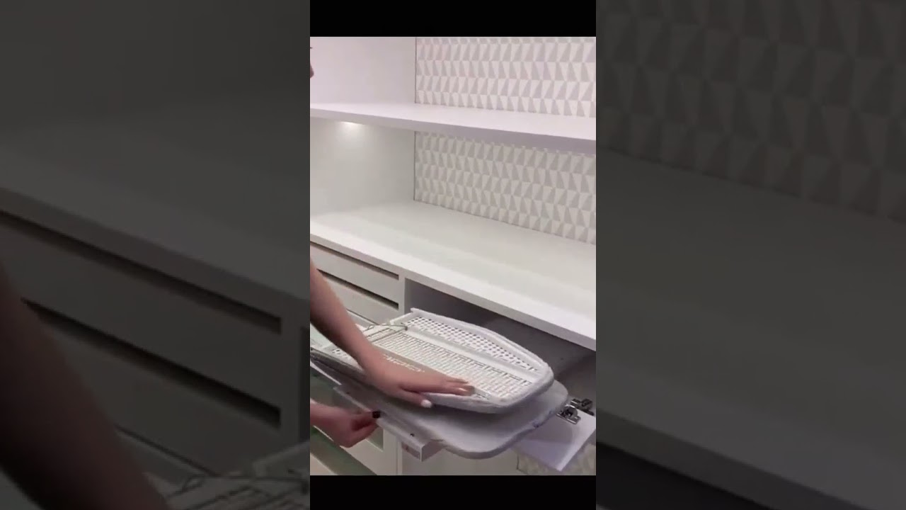 Built in ironing board retractable,Dressing room design, Laundry room storage, Wardrobe desi