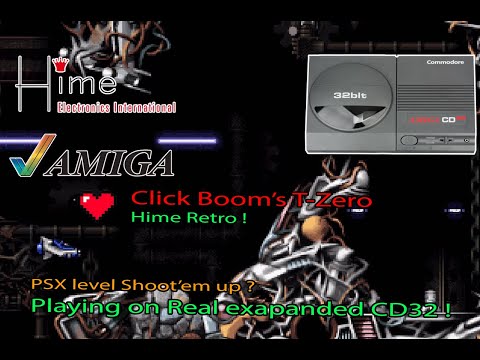 Hime Retro: T-Zero Playing on a real Amiga Hardware. CD32 with an 68030 accelerator!