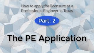 Part: 2 - The PE Application