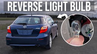 How to Replace Reverse Light Bulb - Toyota Matrix (2009-2014)