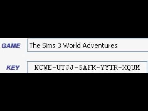 the sims 3 world adventures key codes the sims 3 world adventures key codes