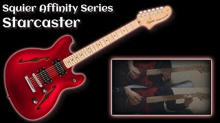 Video thumbnail for Squier Affinity Series Starcaster by Nagata Beck