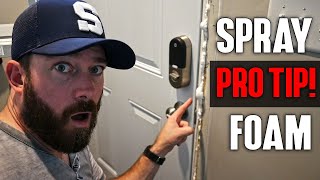 Spray Foam Insulation Pro Tip! (Windows and Doors)