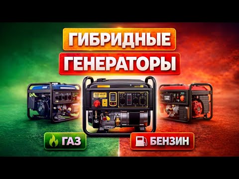 ⚡Лучшие двухтопливные генераторы 2025 года🔥Топ-5 моделей на газе и бензине для дома и дачи