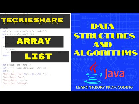 Learn Data Structures and Algorithms | Array List | Java | Teckieshare ...