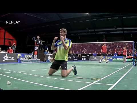 The moment of joy winning the last point - XD Final, European U17 Championships 2017