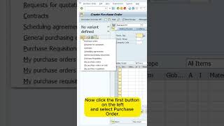 Download lagu Learn how to create a Purchase Order in SAP fast and easy! mp3