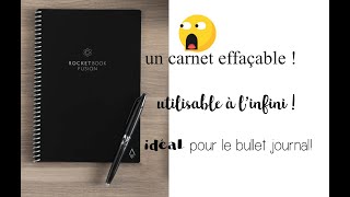 ROCKETBOOK [français] Un carnet effaçable avec de l'eau, réutilisable à l'infini : MAGIQUE !