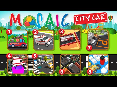 Animated Puzzles cars city Video