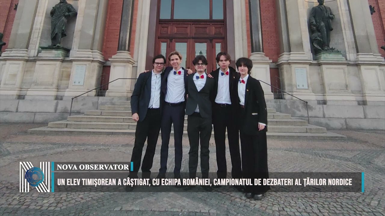 Un elev timișorean a câștigat, cu echipa României, Campionatul de Dezbateri al Țărilor Nordice