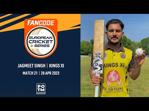 POTM: J.Singh - KIN-XI vs CIV | Highlights | FanCode ECS Milan | 28 Apr 2023 | ECS23.258