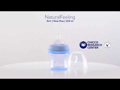 Natural Feeling Chicco Biberón 5.1 fl oz 0Mesi + Bimbo