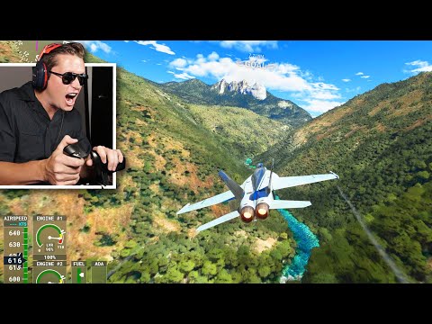 DANGEROUS LOW FLIGHT CHALLENGE - Microsoft Flight Simulator Top Gun DLC