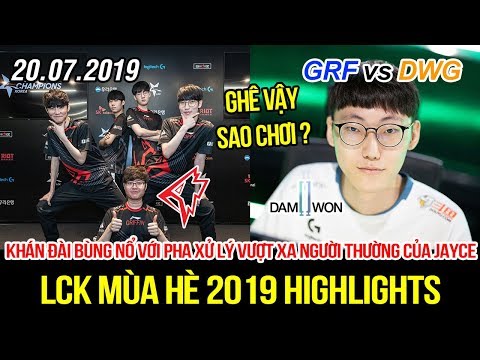 [LCK 2019] GRF vs DWG Game 2 Highlights | Pha xử lý vượt xa người thường khiến BLV phải hét lên