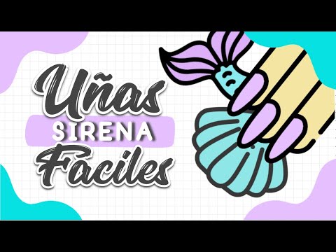 MANICURA en UÑAS CORTAS PASO a PASO🧜🏼♀️ Las UÑAS de SIRENA más FÁCILES y RÁPIDAS 💅🏼🧜🏼♀️