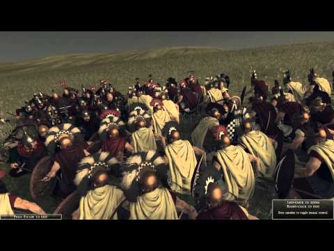 Rome 2: Total War - Unit Camera demo (Spartans vs Arverni)