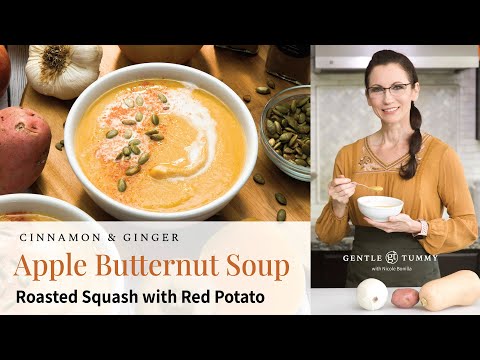 BEST Roasted Butternut Squash Apple Potato Soup Recipe