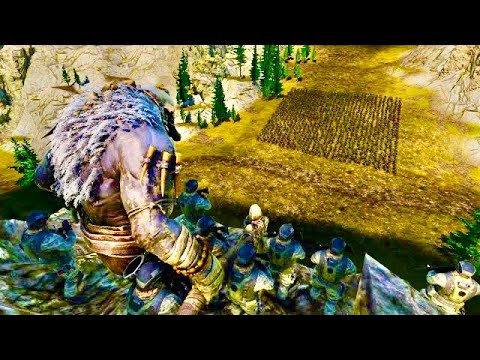 10,000 MODERN SOLDIERS GUARD 5,000 TROLLS vs 120,000 WEREWOLVES | Epic Battle Simulator 2 | UEBS 2