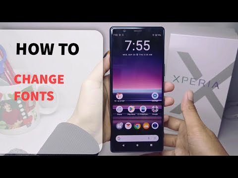 How To Change Font Style In Sony Xperia