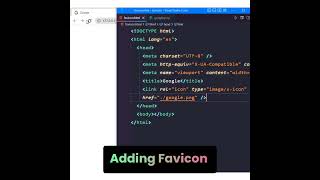 Download lagu Add Favicon in Your Website Using Html | #shorts mp3 Download lagu Add Favicon in Your Website Using Html | #shorts mp3