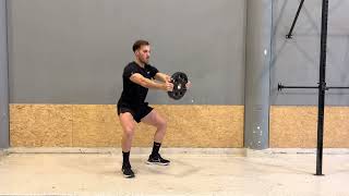 Squat with plate press out