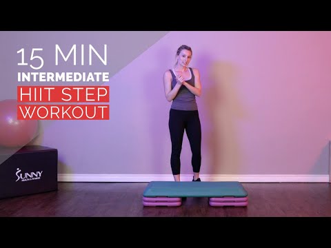 15 Min High-Intensity Intermediate HIIT Step Workout