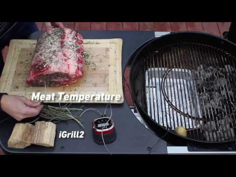 Charcoal Grilled Prime Rib Roast