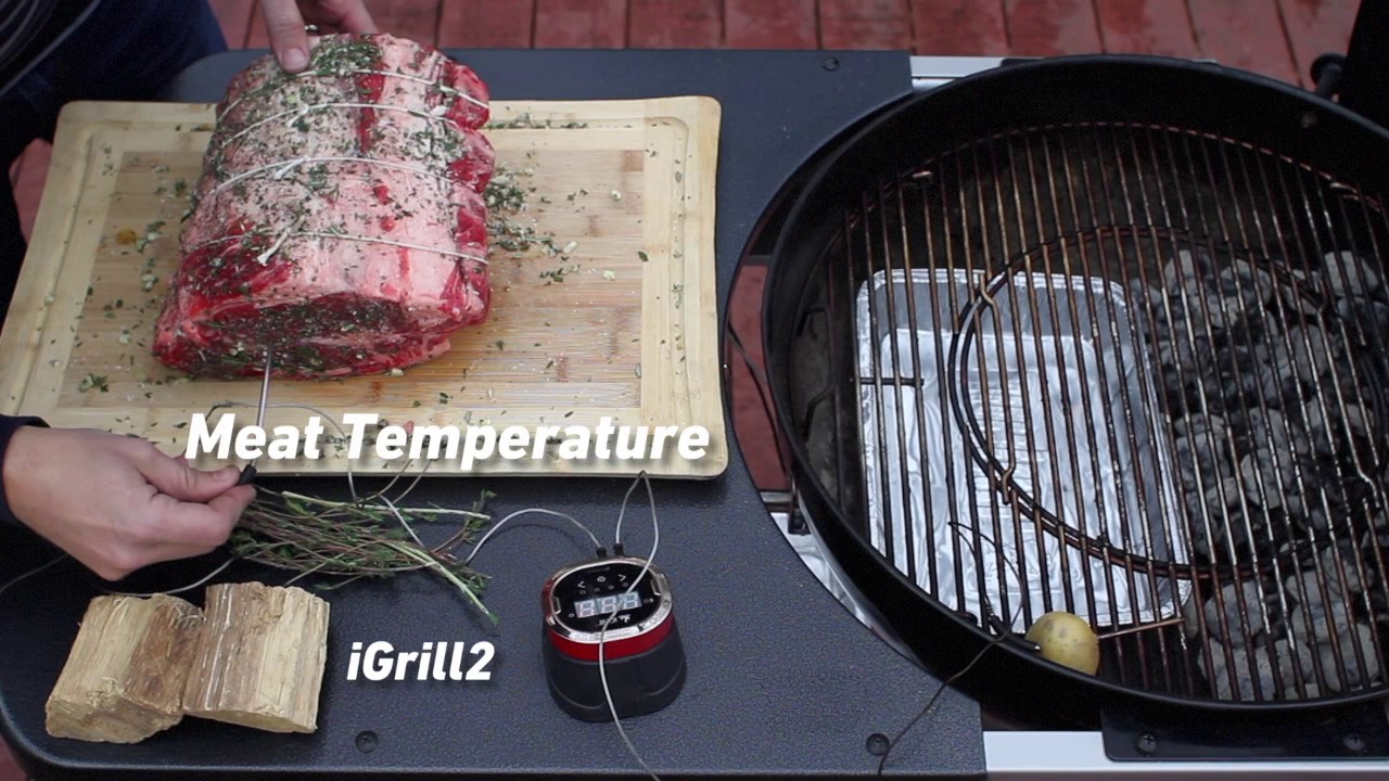 Charcoal Grilled Prime Rib Roast