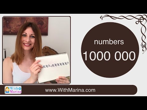 Russian A1.12 - NUMBERS FROM 100 TO 1M in Russian WITH PRACTICE