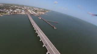 DJI FPV Port Isabel, TX Lighthouse and Queen Isabella Causeway 7/18/2021