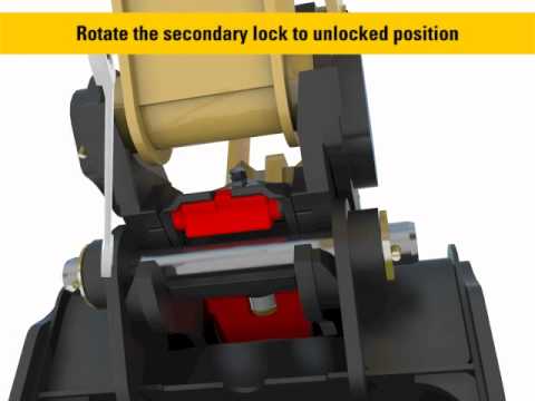Disengaging Dual Lock Coupler Feature on Cat® Mini Excavators