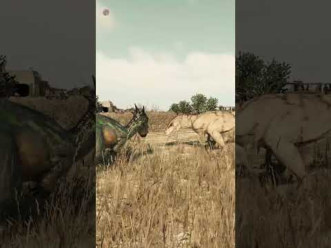 Atrociraptor faces humiliating defeat in battle with Dracorex - Jurassic World Evolution 2