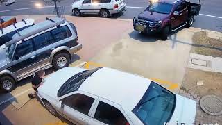 Person Stops Unattended Car From Crashing Into Parked Car - 1675507