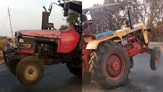preview picture of video 'Arjun 605 DI and hindustan 50 hp tractor sugar cane trolley easily work'
