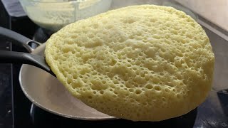 Baghrir (Algerian pancake recipe, NO EGGS, NO DAIRY) -بغرير