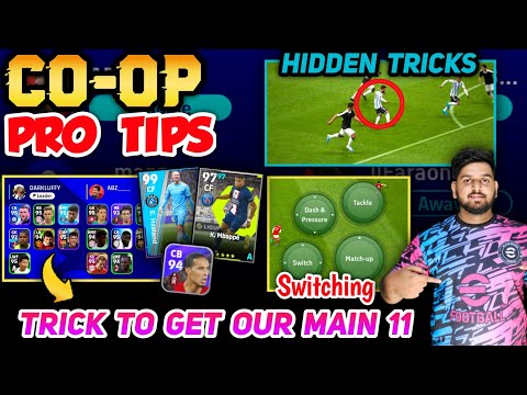 Co-oP Mode Pro Tips & Tricks🔥 | Get Our Main 11 | Switching, Attack & Defence Guide