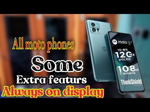 MOTO G72 extra features Always on display in moto g 72 and moto g52